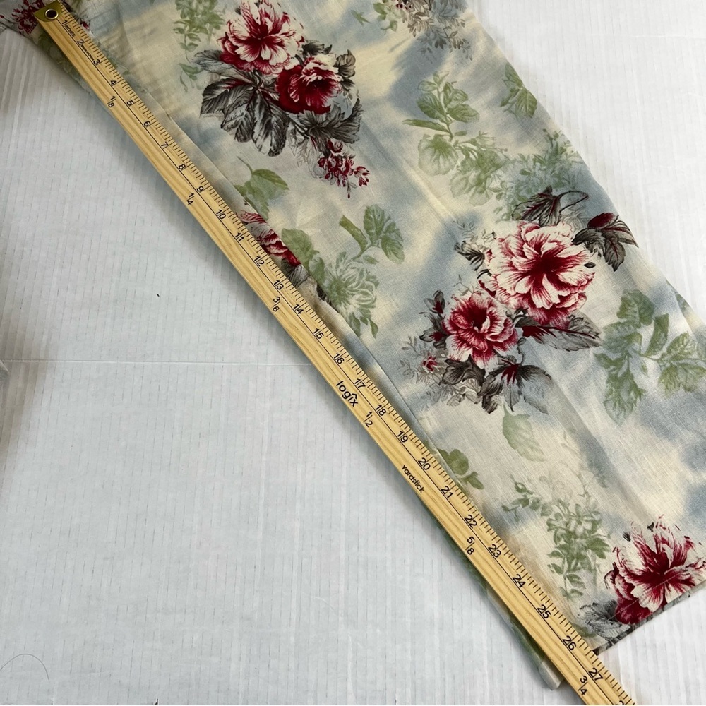 Vintage David Dart 100% Linen Floral Tropical Resortwear Pant Set Large - Picture 16 of 16